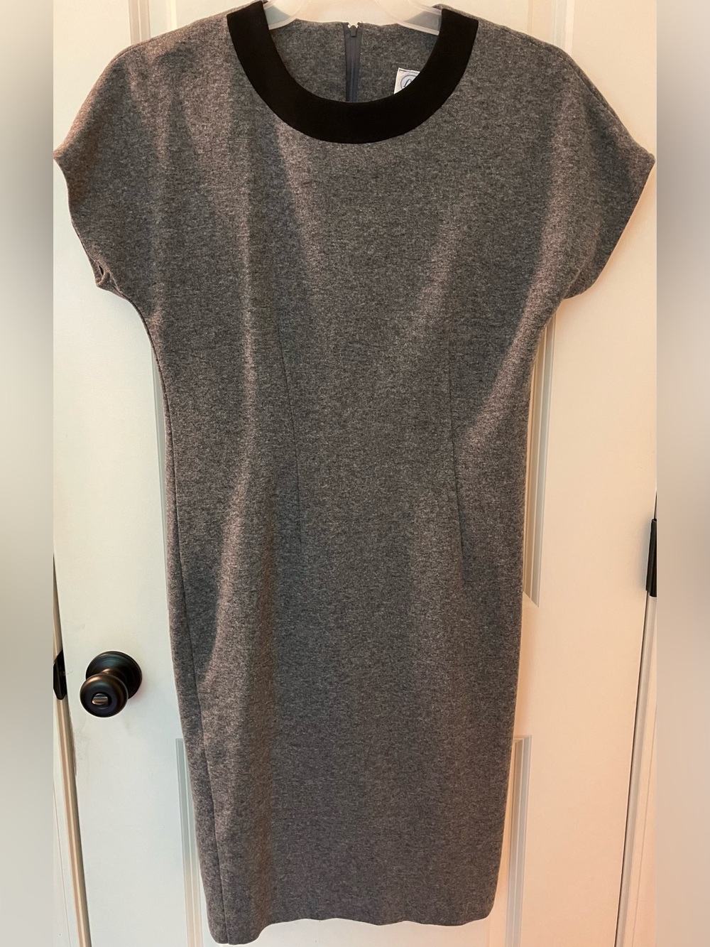 Leslie Fay Vintage Women’s 70s 80s ILGWU Gray Sheath Dress Size 10